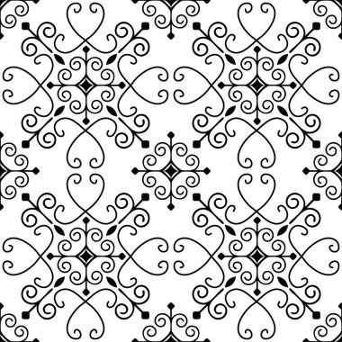 Semless desen soyut süsleme ile