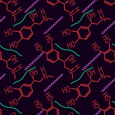 Sorunsuz epinefrin molekül vektör desen