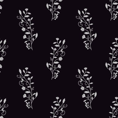 Dekoratif çiçek desenle Semless