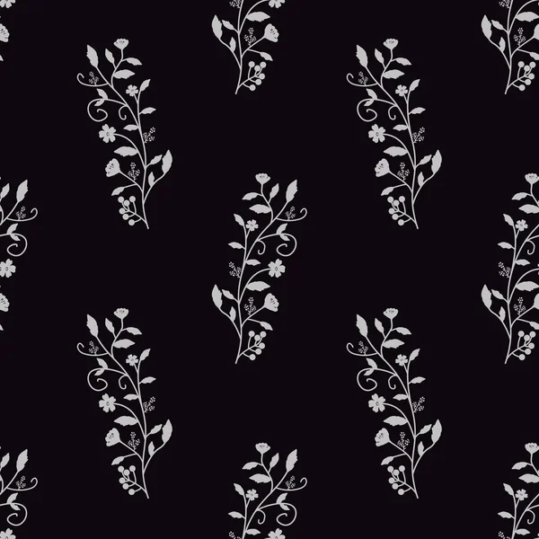 Seamlesové Vzorek Dekorativní Květy — Stockový vektor