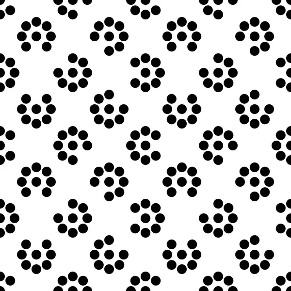 Patrón Blanco Negro Sin Costuras — Vector de stock