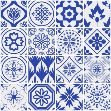 Sorunsuz azulejo vektör desen