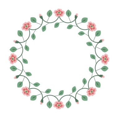 Güllü dekoratif çerçeve çiçek