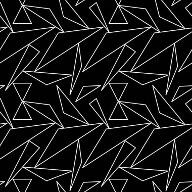 Kusursuz soyut siyah beyaz desen