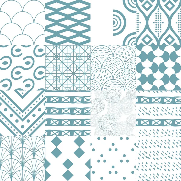Seamless Patterns Abstract Ornament — Stock Vector