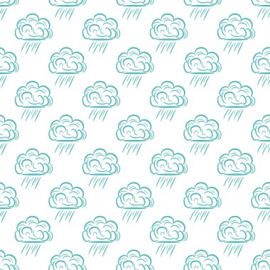 Dikişsiz yağmur desen