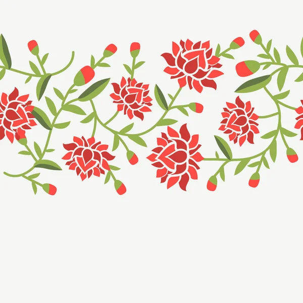 装飾的な花カード — ストックベクタ
