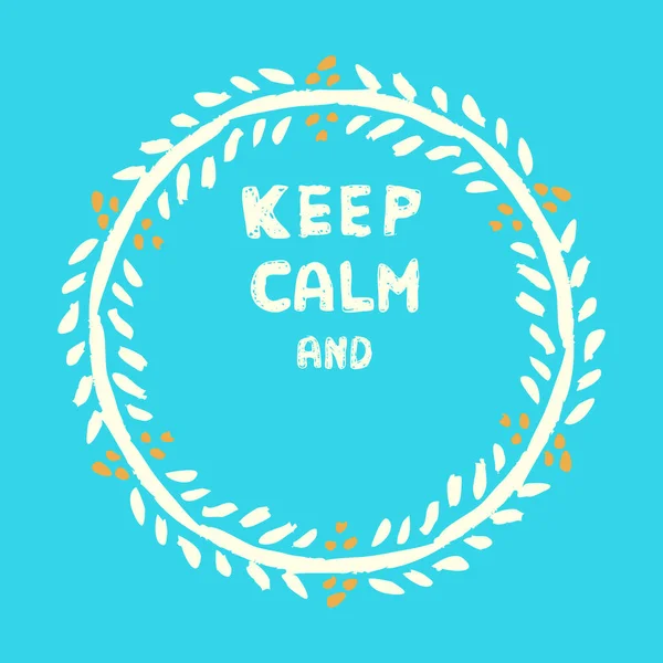 Keep calm template — Stock Vector