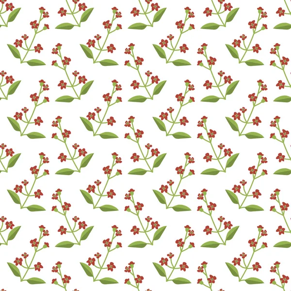 Motif Floral Vectoriel Bois Santal Sans Couture — Image vectorielle