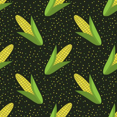 Kusursuz mısır vektörü dekoratif deseni