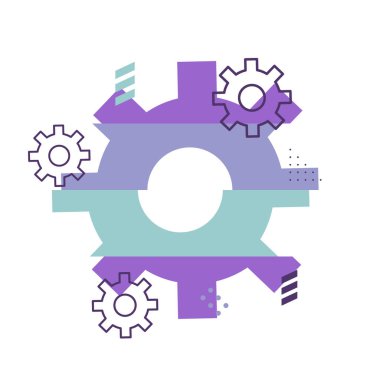 Cogwheel soyut vektör onarım arkaplanı