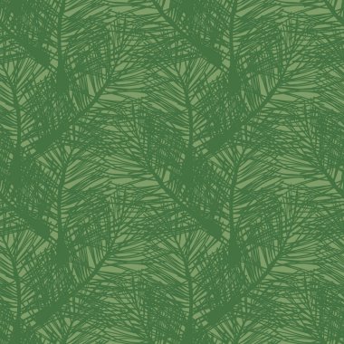 Kusursuz çam dalları vektör deseni