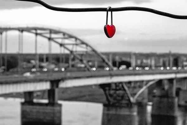 Belsky Bridge, Ufa, Bashkortostan, Oroszország. Stock Kép