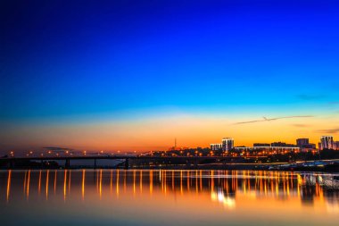 White river, Ufa, Bashkortostan, Russia.