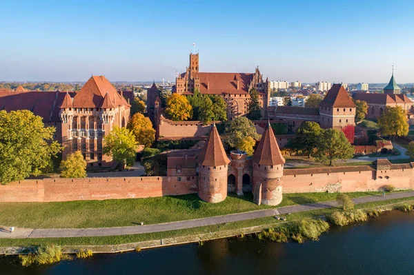 Middeleeuws Kasteel Van Malbork Marienburg Polen Belangrijkste Vesting Van Teutoonse — Stockfoto