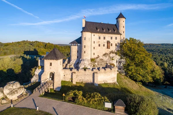 Medieval Castle Bobolice Polen Gebouwd 14E Eeuw 20E Eeuw Gerenoveerd — Stockfoto