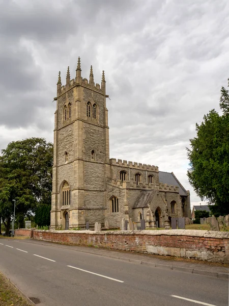 Alle Heiligen Middeleeuwse Gotische Kerk Hawton Buurt Van Newark Trent — Stockfoto