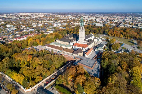 Poland Czestochowa Jasna Gora Fortified Monastery Church Hill Famous Historic — Stock Photo, Image