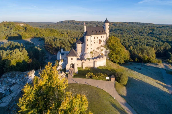 Castillo Medieval Bobolice Polonia Construido Siglo Xiv Renovado Siglo Uno — Foto de Stock