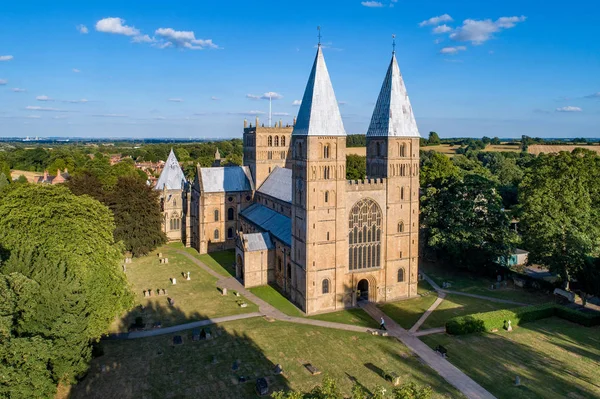 Southwell Mister e Catedral Românica — Fotografia de Stock