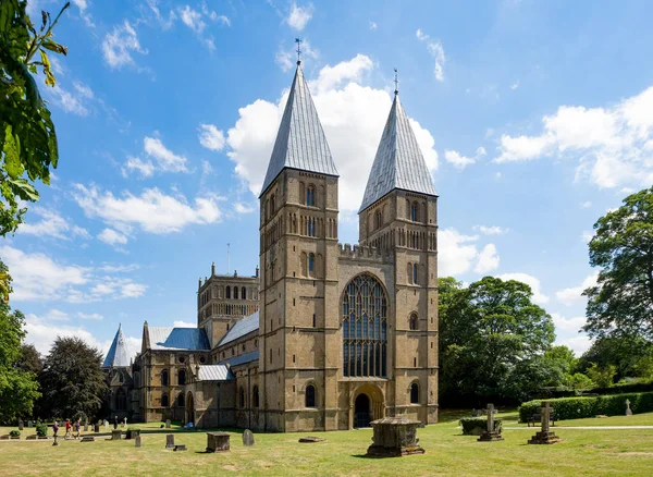 Southwell Mister e Catedral Românica — Fotografia de Stock