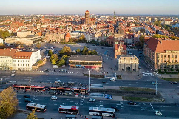 Gdańsk Lengyelország Október 2018 Régi Város Reneszánsz Kapu Brama Wyzynna — Stock Fotó