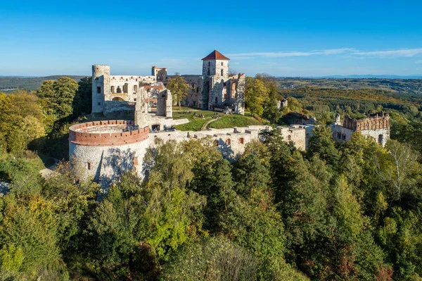 Замок Тенчин в Рудно, Польша — стоковое фото