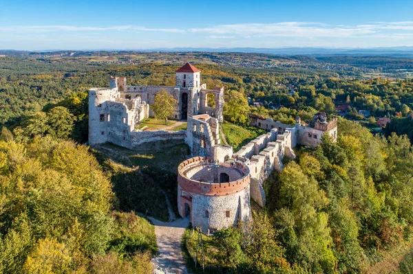 Castillo de Tenczyn en Rudno, Polonia — Foto de Stock