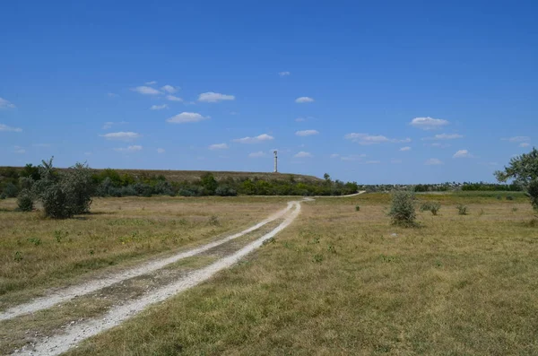 Oude Weg Het Veld — Stockfoto