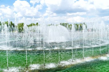 çeşme şehir parkı Tsaritsyno, Moskova, Rusya Federasyonu,