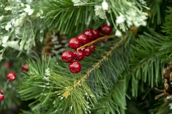 Weihnachtsdekoration Kränze Und Kugeln Neujahrsfest — Stockfoto