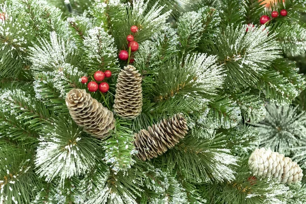 Decoraciones Navidad Coronas Bolas Vacaciones Año Nuevo —  Fotos de Stock