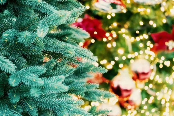 Noel Ağacı Topları Yakın Çekim Geleneksel Süslemeleri Yeni Yıl — Stok fotoğraf