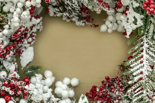 Noel Süsleri Çelenk Topları Yeni Yıl Tatili — Stok fotoğraf