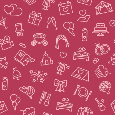 Düğün desen. Modern grafik tasarım kavramları, basit anahat öğelerini