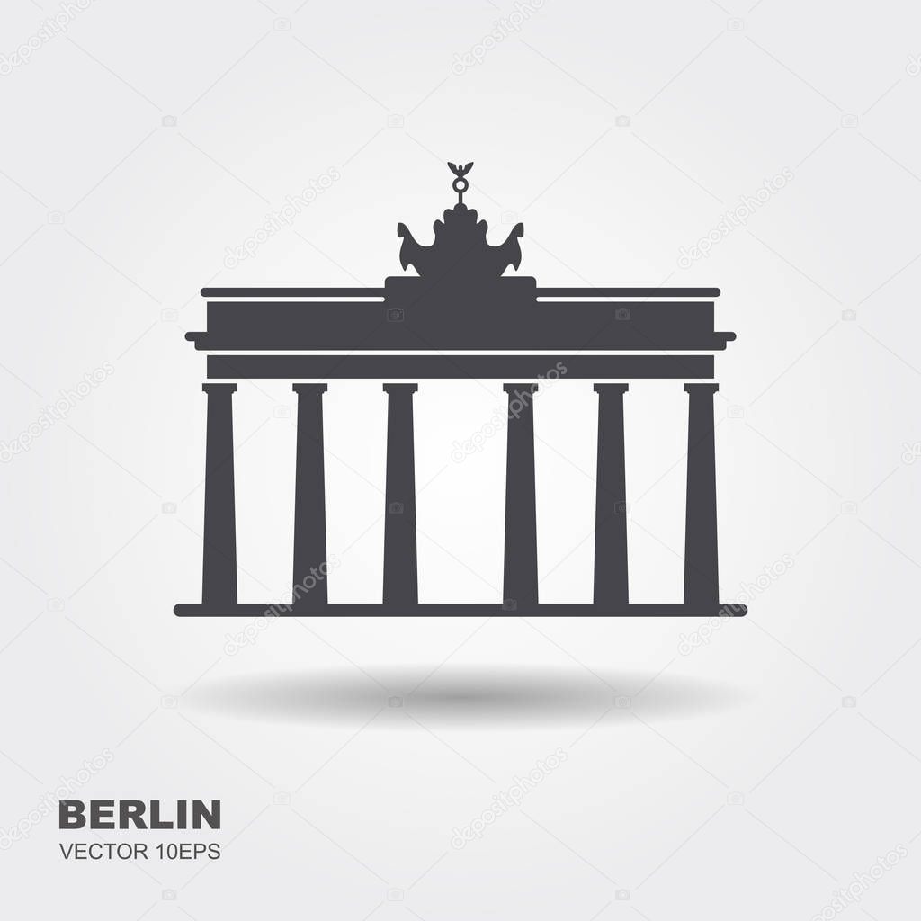 Brandenburg gate icon Berlin building travel