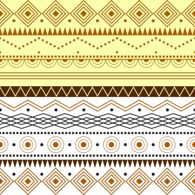 Yaratıcı renkli etnik dikişsiz desen