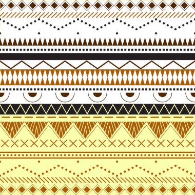 Yaratıcı renkli etnik dikişsiz desen