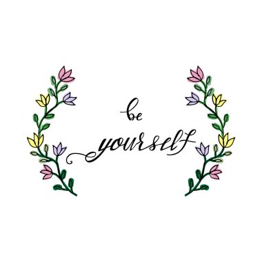 Kopyalama alanı ile parlak renkli çiçek çerçeve