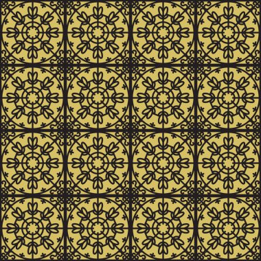 Çiçek elementleri ile yaratıcı dikişsiz desen