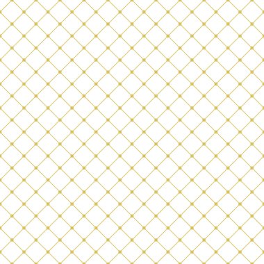 Beyaz arka plan üzerine izole altın geometrik dikişsiz desen