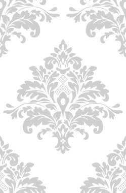 Beyaz arka plan üzerinde izole filigran kıvırcık şam süs ile dikişsiz desen