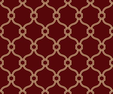 Filigran kıvırcık damask süs ile dikişsiz desen