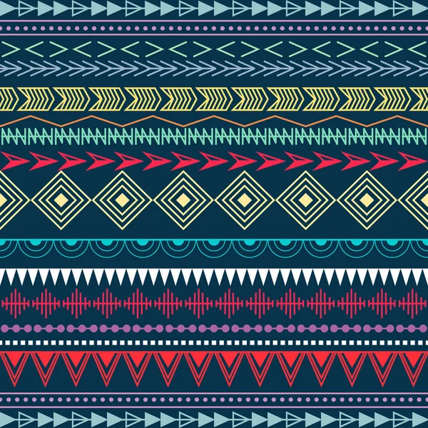 Creative Colorful Ethnic Seamless Pattern — Stock Vector