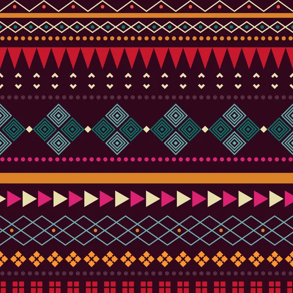 Creative Colorful Ethnic Seamless Pattern — Stock Vector