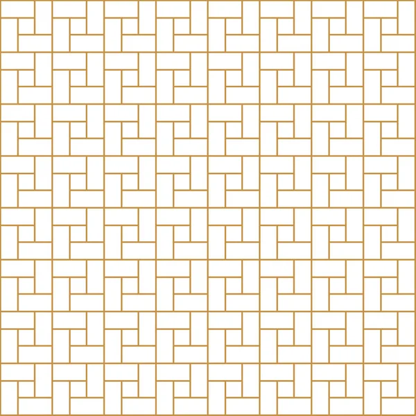 Gullgeometrisk Sømløst Mønster Isolert Hvit Bakgrunn – stockvektor