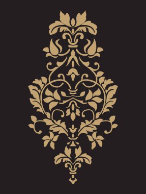 Damask tarzında zarif lüks dekoratif unsurlar 
