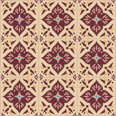 Fas etnik süs ile dikişsiz desen 