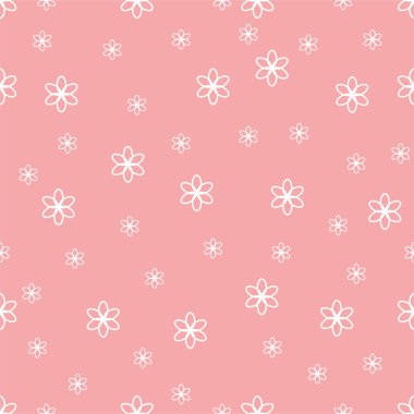 Çiçek elementleri ile yaratıcı dikişsiz desen