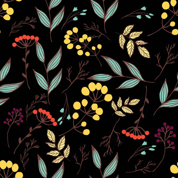 Színes Kreatív Zökkenőmentes Mintázat Virágokkal Textúrázott Háttér — Stock Vector